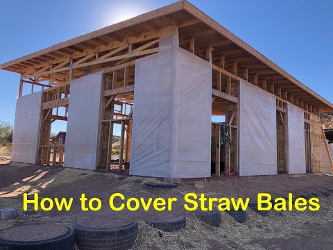 How to Protect Your Straw Bales #strawbalehouse