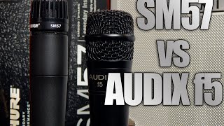 Video thumbnail for Shure SM57 vs Audix f5 Mic Comparison by Chris Flash