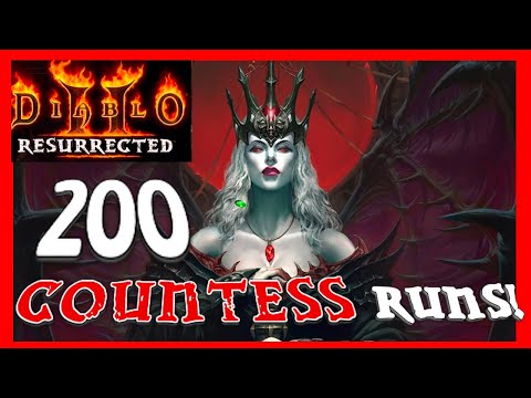BETTER DROPS THAN KEYS!!? 200 Countess Runs - Diablo 2 Resurrected