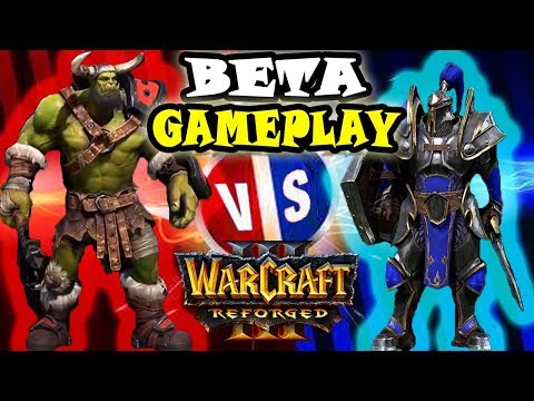 Warcraft 3 Reforged Beta Gameplay Orc vs Human REACTION VIDEO