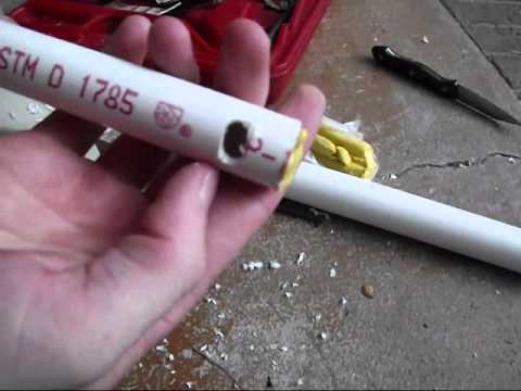 How to make a PVC water slide flute