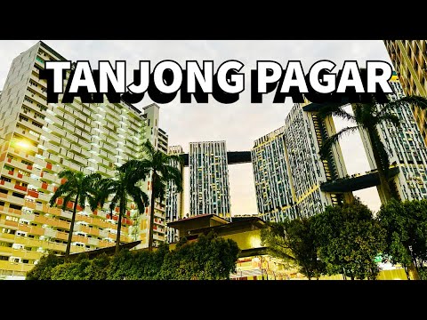 SINGAPORE 4K Walking Tour | Little Korea Tanjong Pagar | Downtown & Marina Bay at Night