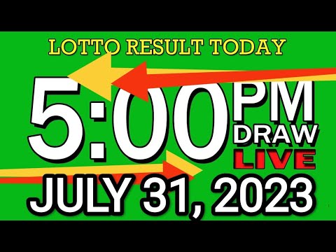LIVE 5PM LOTTO RESULT TODAY JULY 31, 2023 LOTTO RESULT WINNING NUMBER