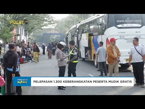 POLDA KALBAR MELEPAS KEBERANGKATAN 1.300 PESERTA MUDIK GRATIS KHATULISTIWA 2025