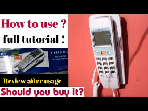 Landline vajin ae zn orient callerid full review & unboxing | how to setup and use landline in wifi
