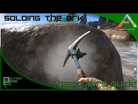 Soloing the Ark S4E4! Beginner's Guide! Finding Metal/Metal Tools! Ichthyornis Taming!