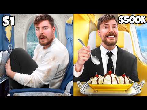 $1 vs $500,000 Plane Ticket!