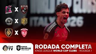1ª RODADA: ALPAK X NO RULES, LOS TRONCOS FC X DR7 E MAIS | COPA DO MUNDO DE CLUBES KINGS LEAGUE