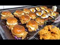 Einzigartige Burger Japanischer Hühnchen Burger Steak Cheeseburger Korea Straßenessen