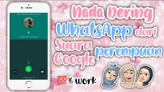 Download lagu Cara merubah nada dering WhatsApp dari suara google perempuan || 100% work 😚🤎 mp3