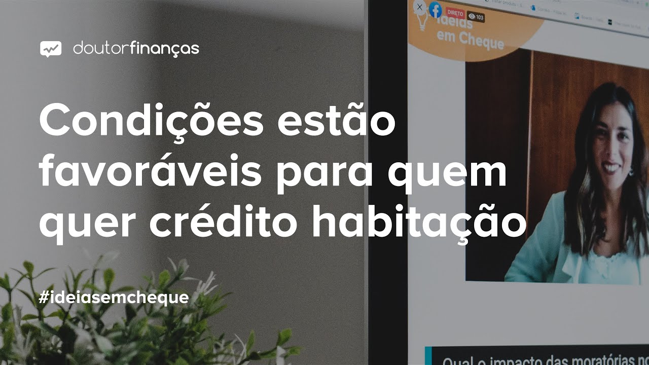 Imagem de um telemóvel onde se vê o programa Ideias em Cheque, organizado pelo Doutor Finanças, sobre o mercado imobiliário