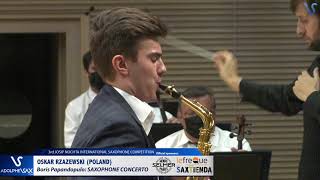 Oskar Rzazewski plays Saxophone Concerto by Boris Papandopulo