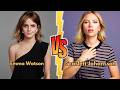 Scarlett Johansson VS Emma Watson Transformation 2025 Birth To Now Scarlett Or Emma