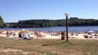 preview picture of video 'Beach at Lac de Saint Pardoux, August 2013 - La Maison de Cromac'