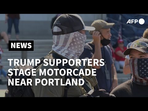 Trump supporters stage motorcade near protest-hit Portland | AFP