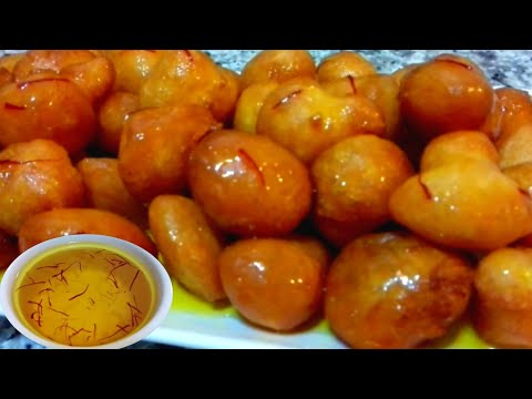 HOW TO MAKE LUQAIMAT + SUGAR SYRUP WITH SAFFRON