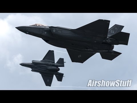 F-35 Lightning II Low Approaches and Arrival - EAA AirVenture Oshkosh 2015