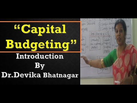 "Capital Budgeting" Introduction in Financial Management By Dr.Devika Bhatnagar Video