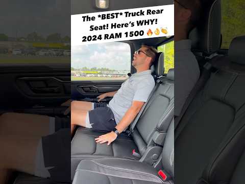 This 2024 RAM 1500 Limited has the BEST Pickup Rear Seat!