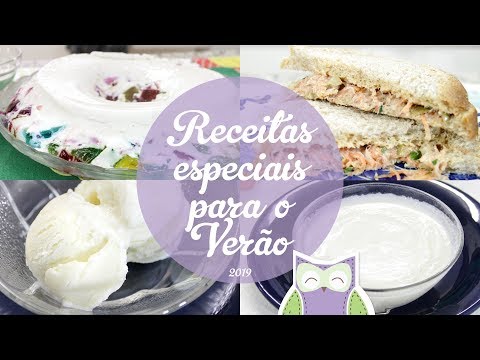 RECEITAS PARA O VERÃO (Doce e Salgado) - Receitas da Mãe Coruja