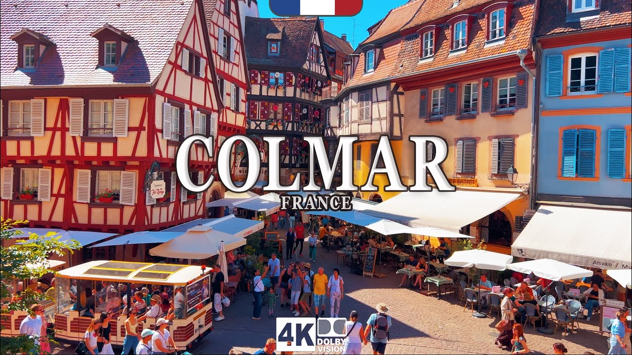 Immersive street-level walking tour through Colmar Little Venice, France, showcasing authentic urban landscapes, local architecture, and the vibrant atmosphere of the city's neighborhoods