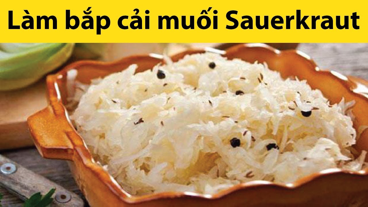 RECIPE "Làm bắp cải muối Sauerkraut" với máy làm sữa chua Kuvings KGC-712CB [Pickle Function]