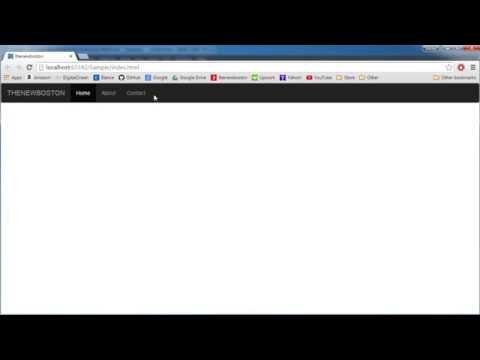 Bootstrap Tutorial for Beginners - 7 - Dropdown Menu