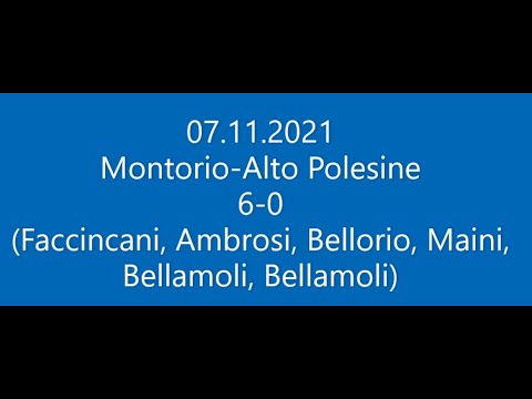 07.11.2021 | Montorio FC-Alto Polesine (high lights)