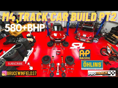 BMW F82 M4 Track Car/Nurburgring build | PT2 - Ohlins Suspension, AP 5000R Brakes & SPL Arms