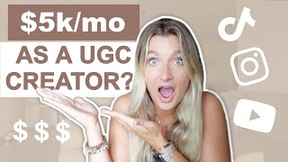 How To Become a UGC Creator and Make $5,000/mo | Side Hustle Ideas | *Become a Content Creator*