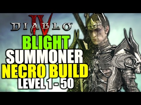 Diablo 4 Necromancer Leveling Build 1-50 for Season 1 - BEST Summoner Necromancer Build