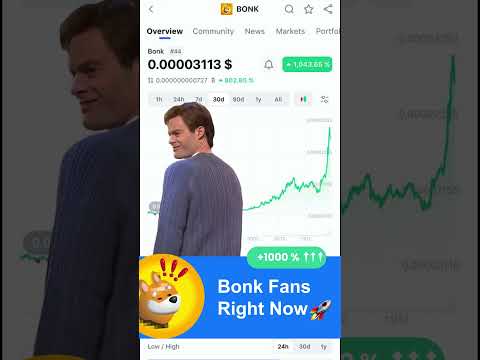 BONK Crypto SOARS 1000%! 🚀🚀🚀