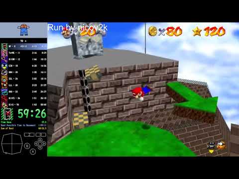 [Former WR] Super Mario 64 Whomp's Fortress Stage RTA Speedrun (Emu) 3m 29s 530ms by nicov2k