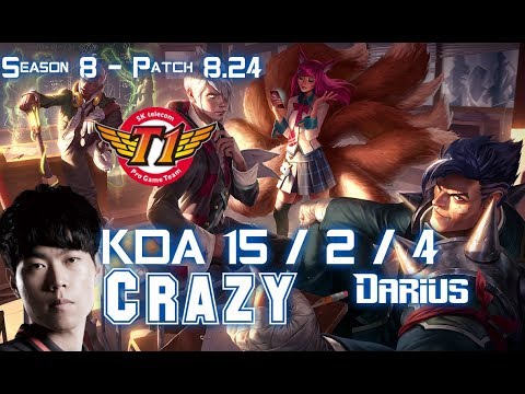 SKT T1 Crazy DARIUS vs JAX Top - Patch 8.24 KR Ranked