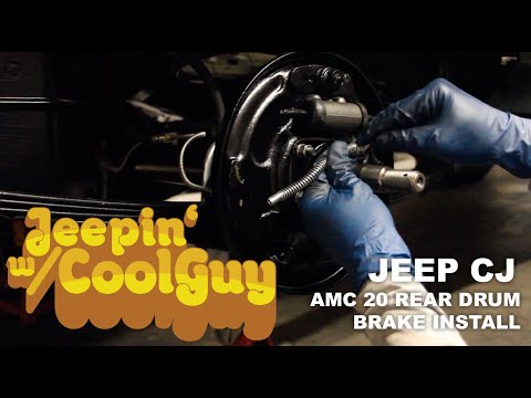 Jeep CJ AMC 20 Rear Drum Brakes Install