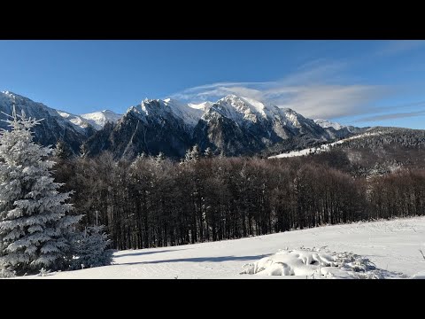 Traseu iarna, de la Varful Grecului catre Cabana Diham, video complet