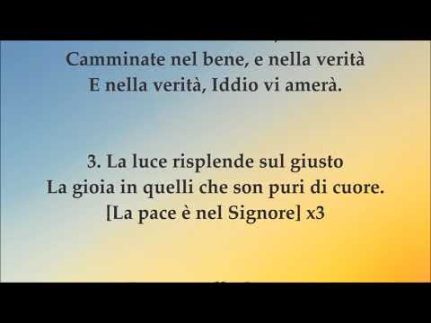 Cantico: "Giubilate nel Signore" (musica + testo)