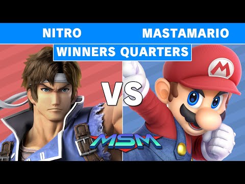 MSM 195 Nitro (Richter Belmont) vs POW | Mastamario (Mario) Winners Quarters - Smash Ultimate
