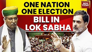 Lok Sabha LIVE: One Nation One Election Bill In Parliament | Arjun Ram Meghwal Speech | Rahul Gandhi