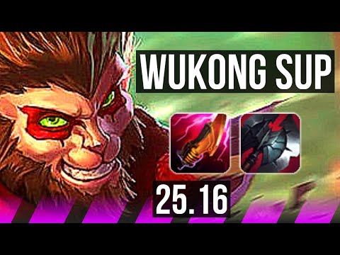 WUKONG & Ezreal vs NAUTILUS & Samira (SUP) | KR Master | 25.16