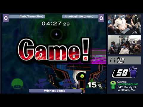 GUMI SSBM - GWM/Electroman (Blue) vs. Arty/bonfire10 (Green) - Melee Doubles WSF
