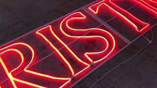 Lighted Merry Christmas