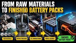 From Raw Materials to Finished Battery Packs - A Complete Manufacturing Journey (8 Minutes)