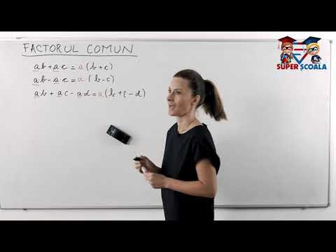 Clasa a V-a - Distributivitatea înmulțirii față de adunare sau scădere. Factor comun