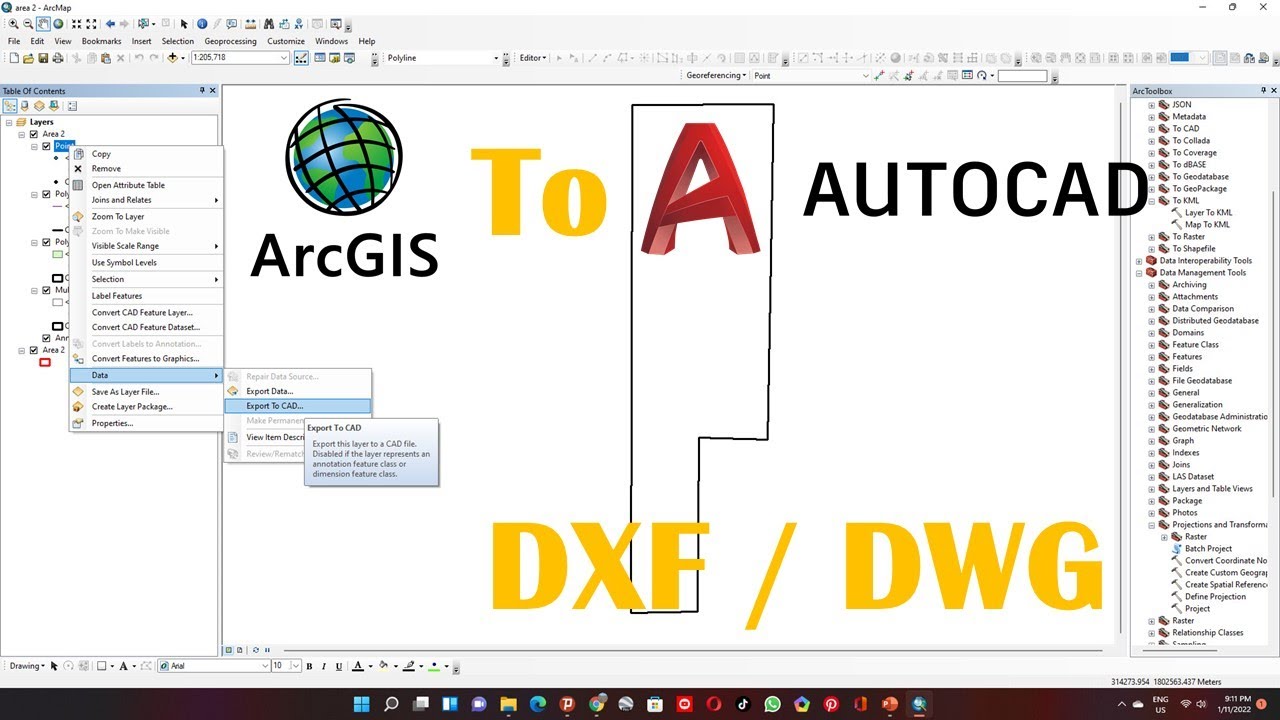 How do I convert shapefile to DWG? Tipseri