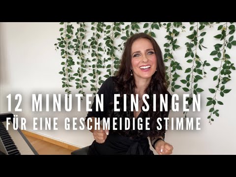 12 Minuten Einsingübungen mit Klingern für eine geschmeidige Stimme