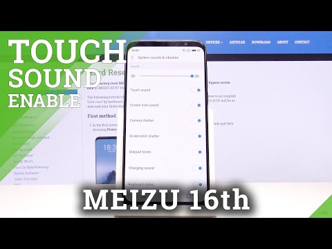 How to Activate Touch Sounds in MEIZU 16th – Keyboard Settings