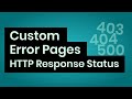 Create Custom Error Pages For Website