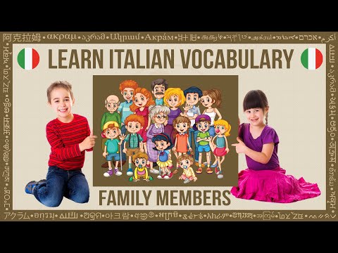 Learn Italian Vocabulary for Kids | Family Members | Polyglot Akram