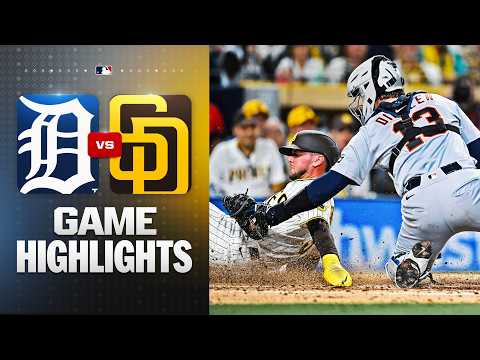 샌디에이고 VS 디트로이트 MLB 스포츠 하이라이트